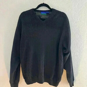 Men's Scottish Winds Black Golf Sweater LARGE
